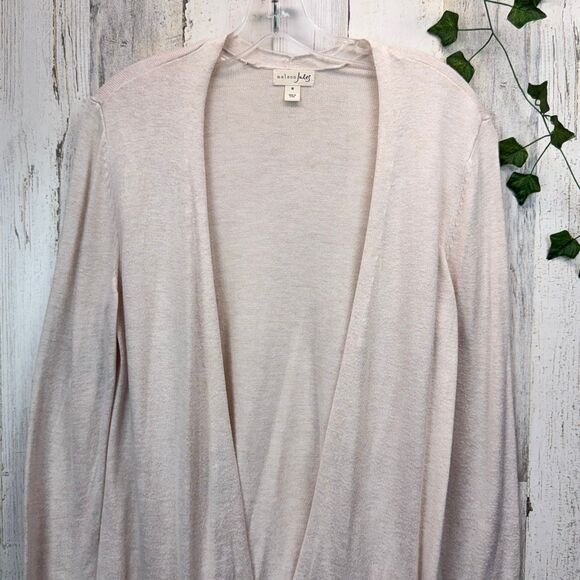 Maison Jules Long Open-Front Jersey Cardigan Sweater M - Picture 3 of 11
